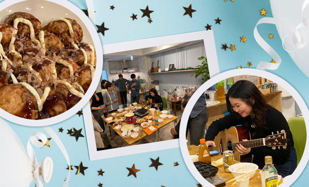 JAM音楽教室第1回懇親会でたこパをしました!